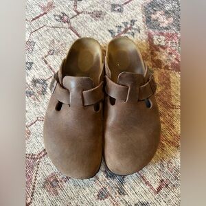 Brown Leather Boston Birks